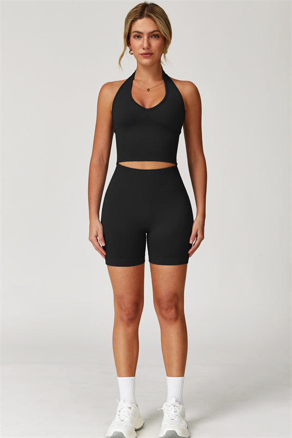 SculptFit Cut-Out Halter Top