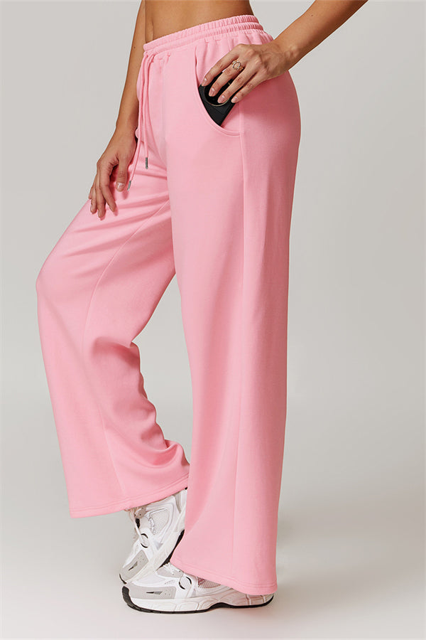 Straight-Leg Sweatpants with Side Pockets