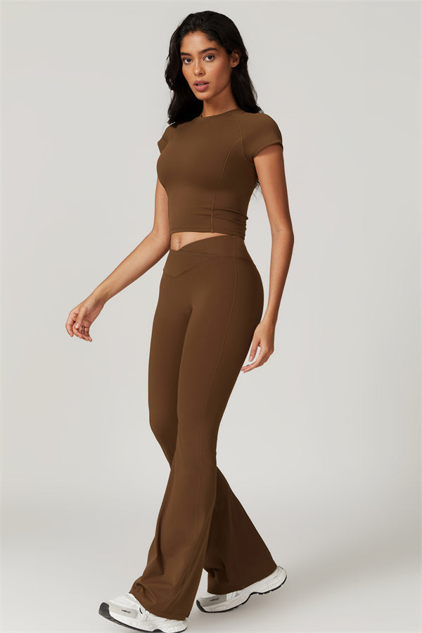 Flared High-Waist Sculpting Leggings