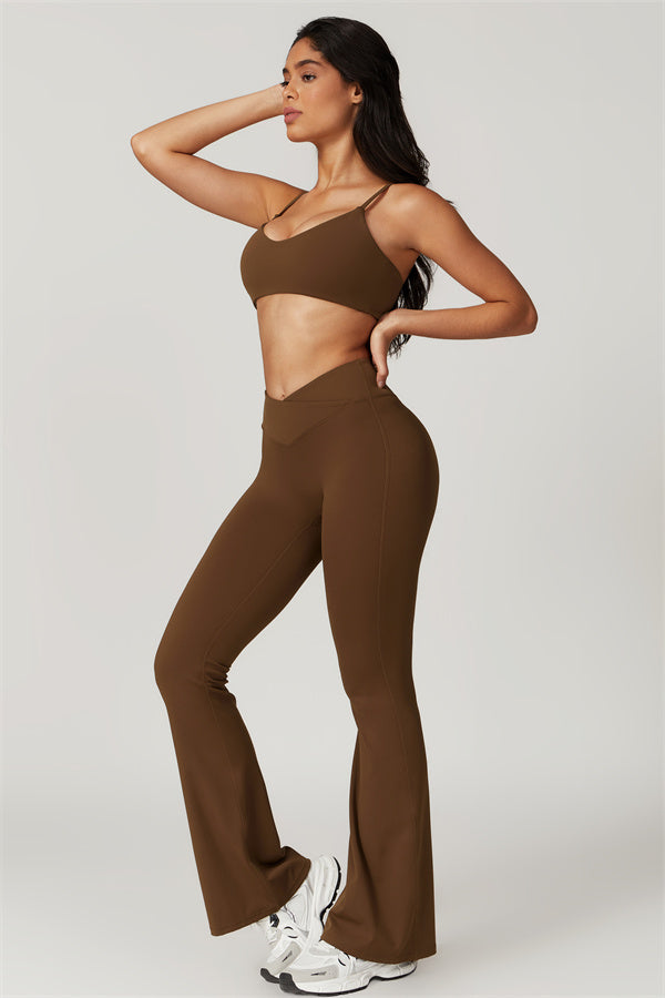 Flared High-Waist Sculpting Leggings