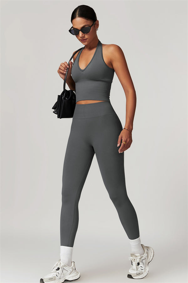 Halter Neck Sculpt Set – Seamless 2-Piece