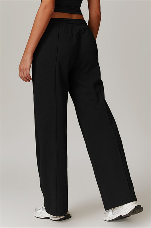 Straight-Leg & Wide-Leg Sweatpants with Drawstring